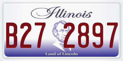 IL license plate B272897