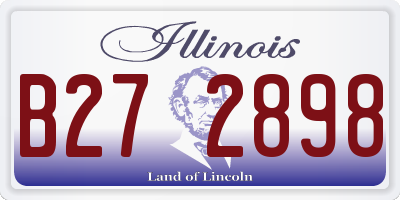 IL license plate B272898