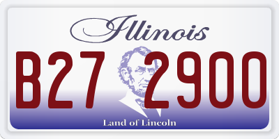 IL license plate B272900
