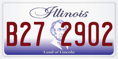 IL license plate B272902