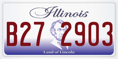IL license plate B272903