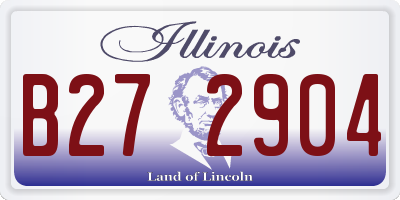 IL license plate B272904