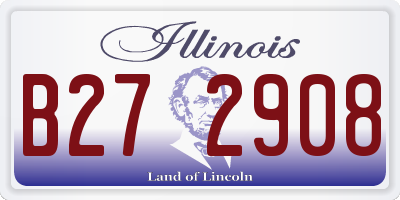 IL license plate B272908