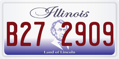 IL license plate B272909