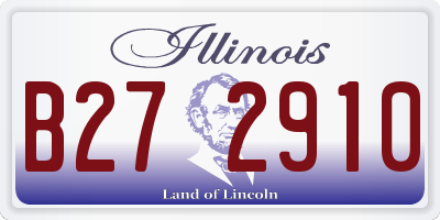 IL license plate B272910
