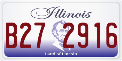 IL license plate B272916