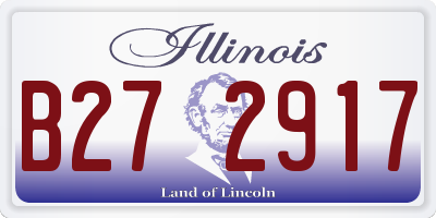 IL license plate B272917