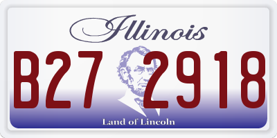 IL license plate B272918