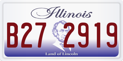 IL license plate B272919