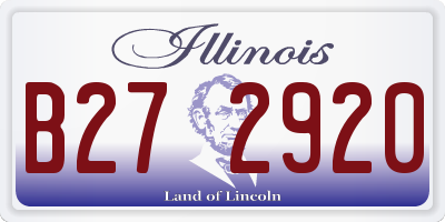 IL license plate B272920
