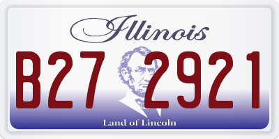IL license plate B272921