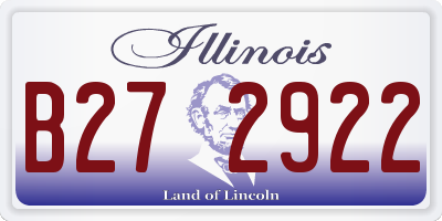 IL license plate B272922