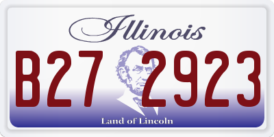 IL license plate B272923