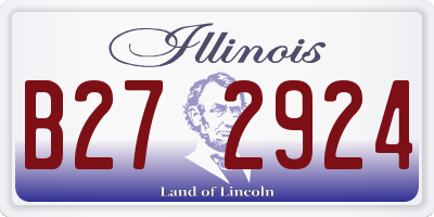 IL license plate B272924