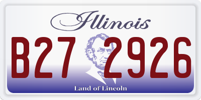 IL license plate B272926