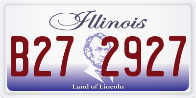 IL license plate B272927