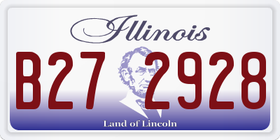 IL license plate B272928