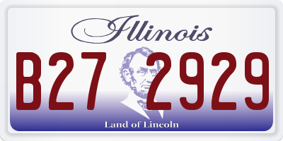 IL license plate B272929