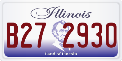 IL license plate B272930