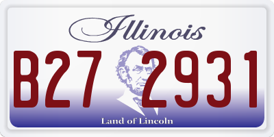 IL license plate B272931