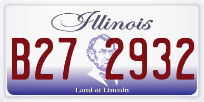 IL license plate B272932