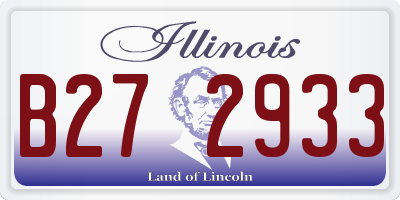 IL license plate B272933