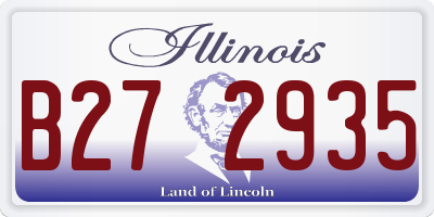 IL license plate B272935