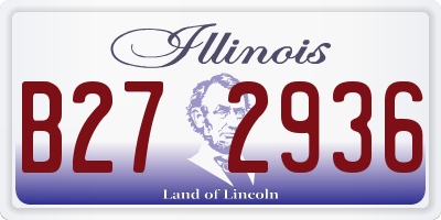 IL license plate B272936
