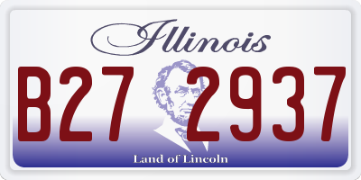 IL license plate B272937