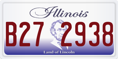 IL license plate B272938