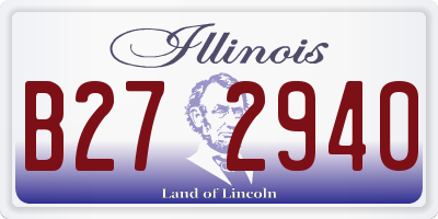 IL license plate B272940