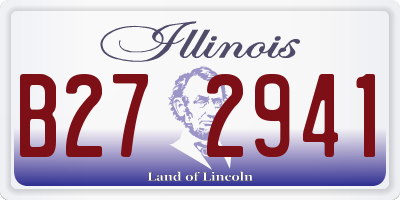 IL license plate B272941