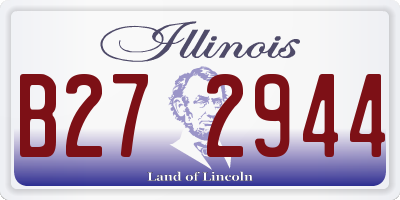 IL license plate B272944
