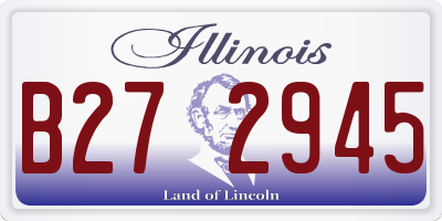 IL license plate B272945