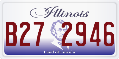 IL license plate B272946