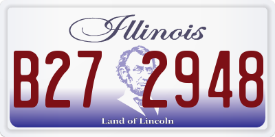 IL license plate B272948