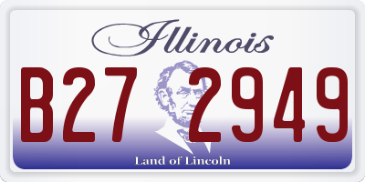 IL license plate B272949