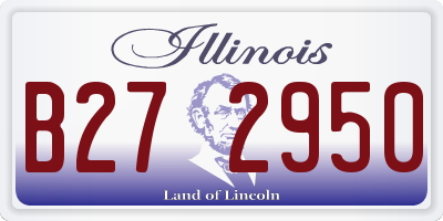 IL license plate B272950