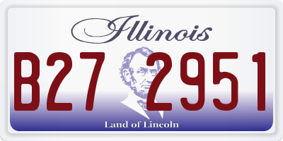 IL license plate B272951