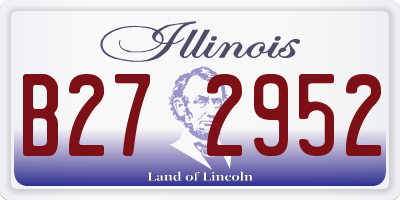 IL license plate B272952