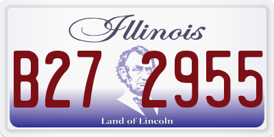 IL license plate B272955