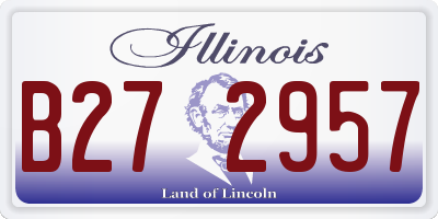 IL license plate B272957