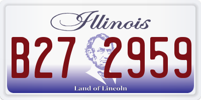 IL license plate B272959
