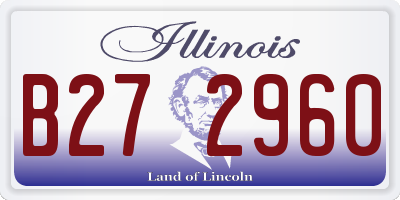 IL license plate B272960