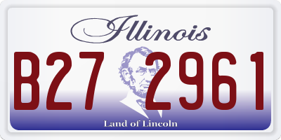 IL license plate B272961