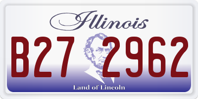 IL license plate B272962