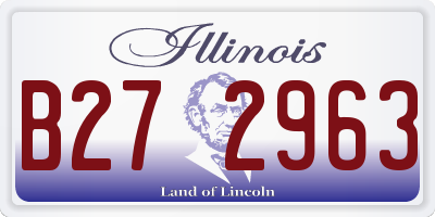 IL license plate B272963