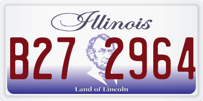 IL license plate B272964