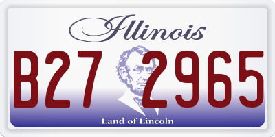 IL license plate B272965