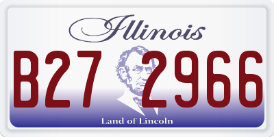 IL license plate B272966